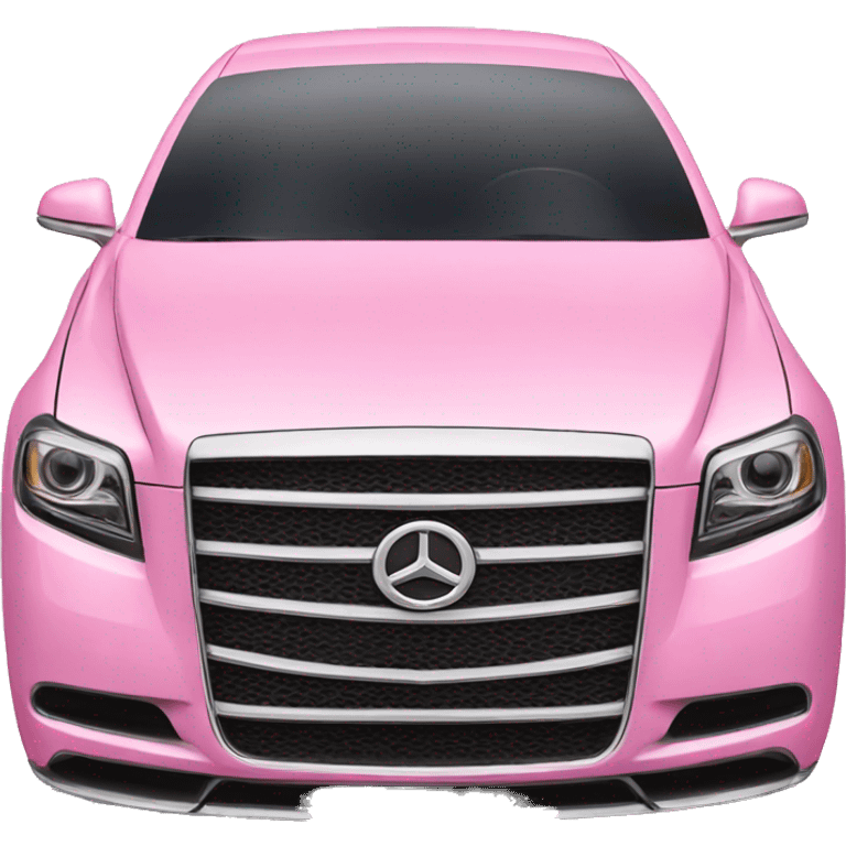 Pink luxury car emoji