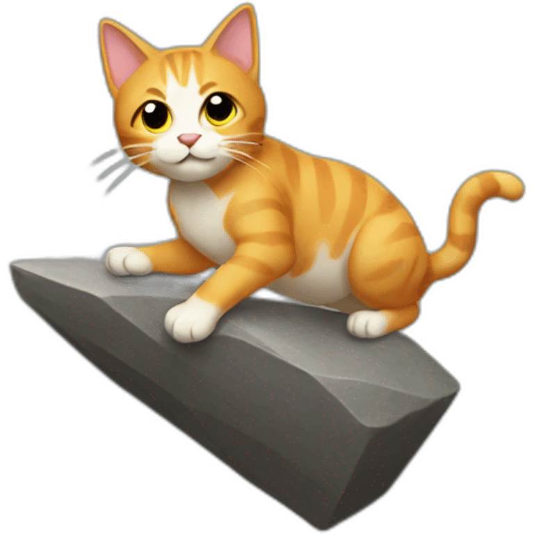 cat bouldering emoji