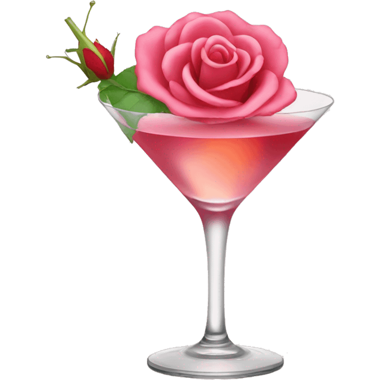 cocktail rose emoji