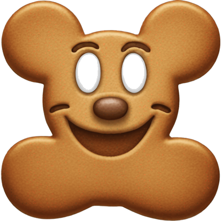 gingerbread mickey mouse emoji