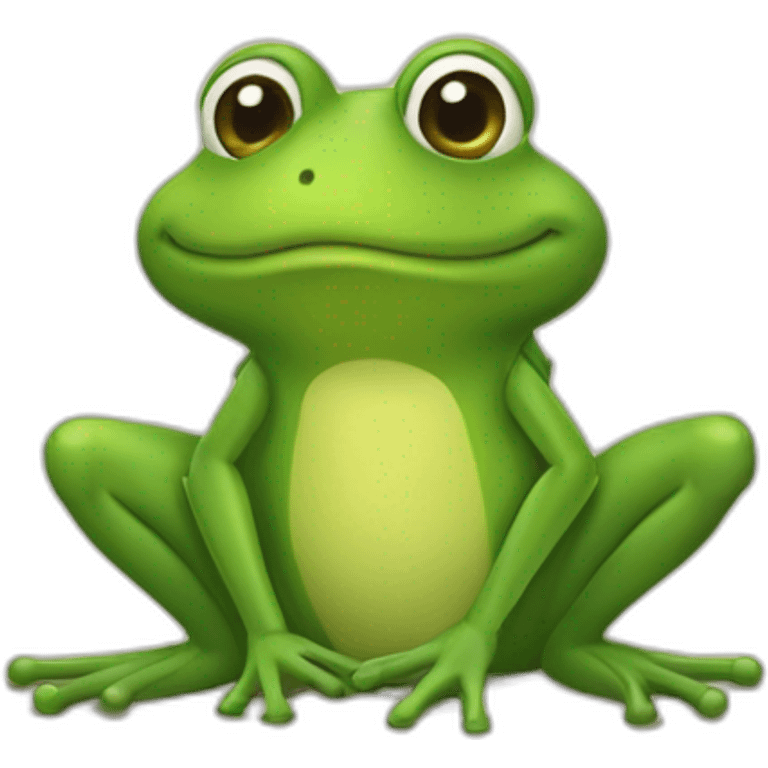 Chevalier grenouille amoureux emoji