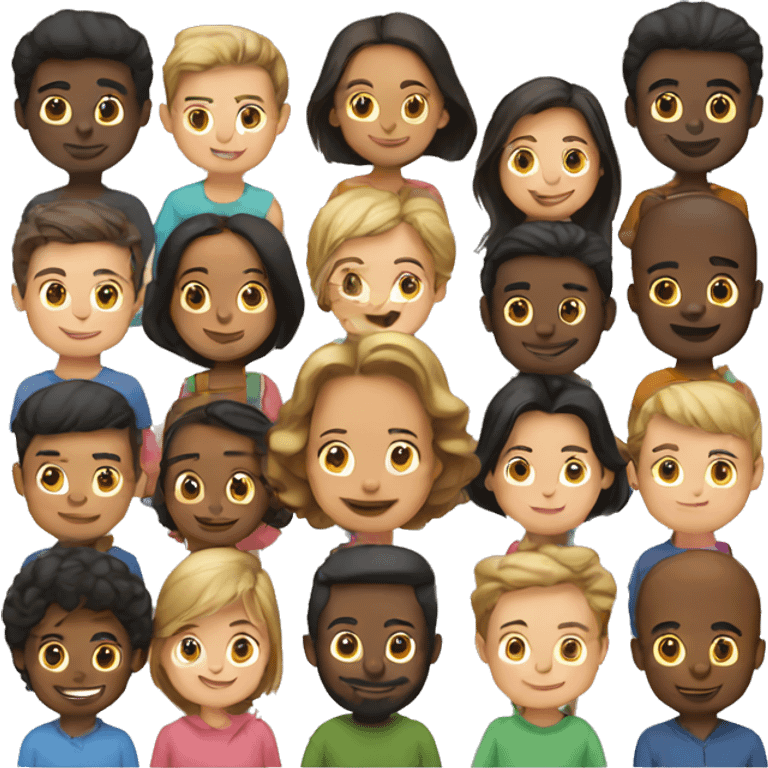 Couple with 10 kids  emoji