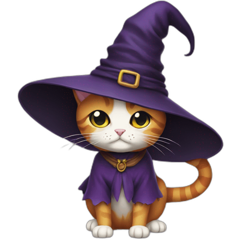 Witch cat emoji