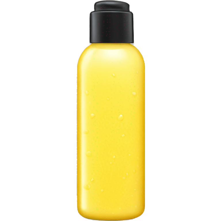 yellow bottle of scalp scrub emoji