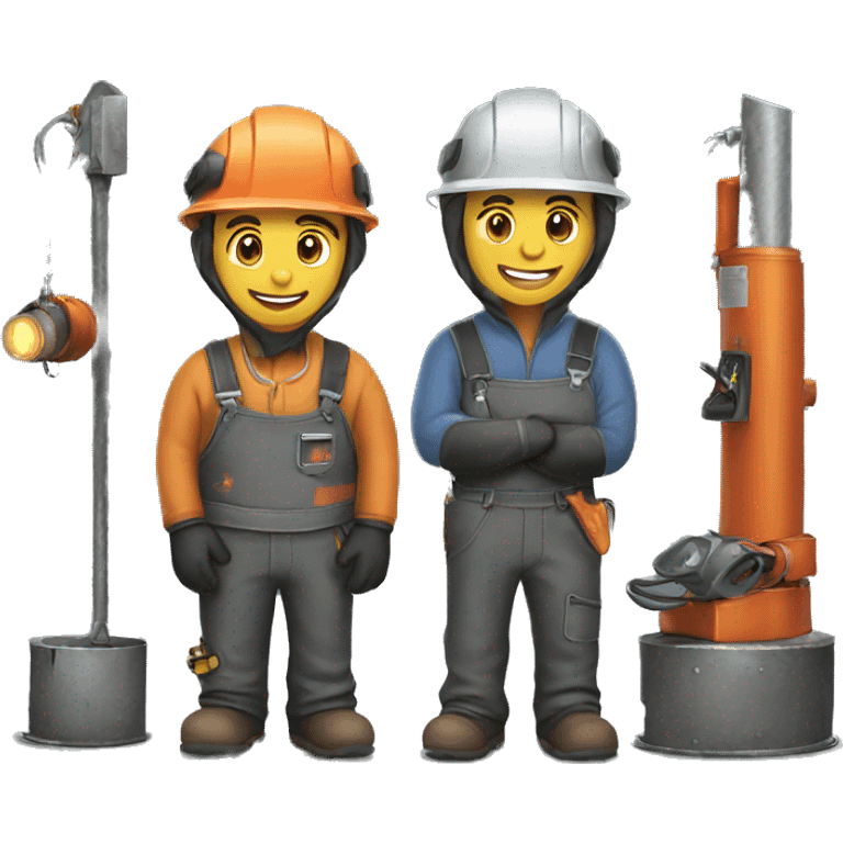 Welding worksite  emoji