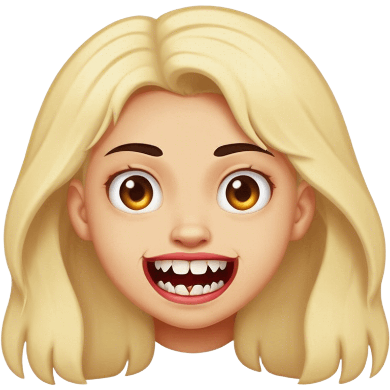 Ugly little sister with buck teeth emoji