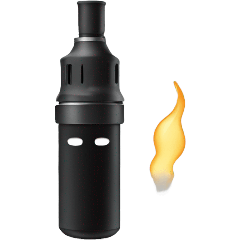 Black electronic vape, no face emoji