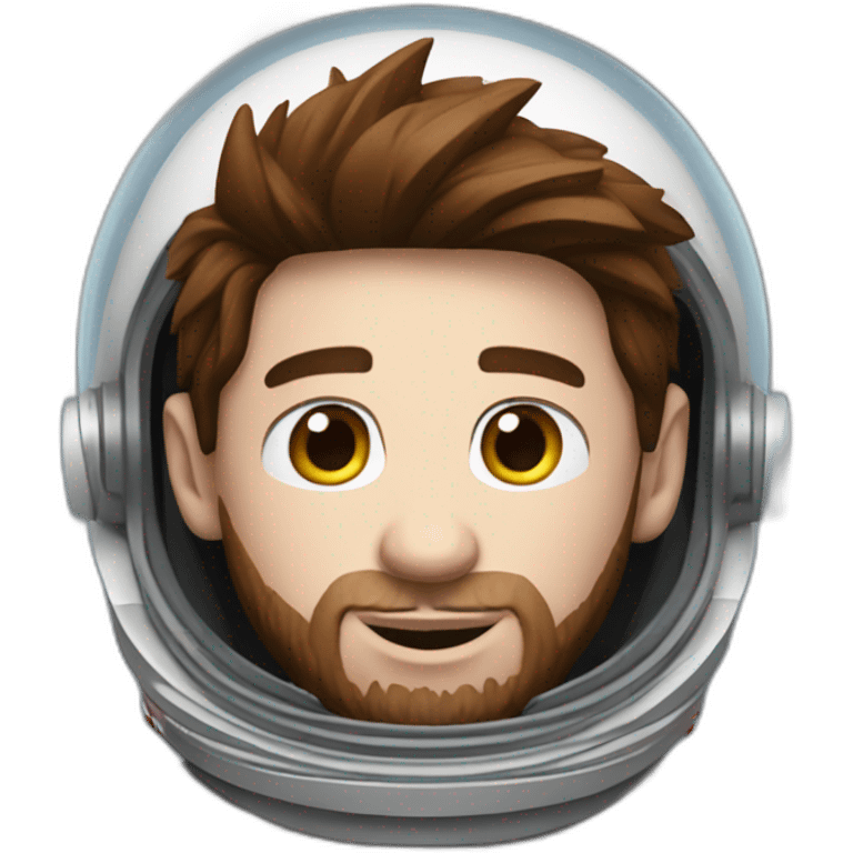 messi con un traje de astronauta emoji