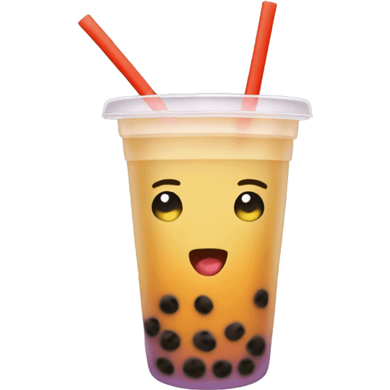 Fruit boba tea  emoji