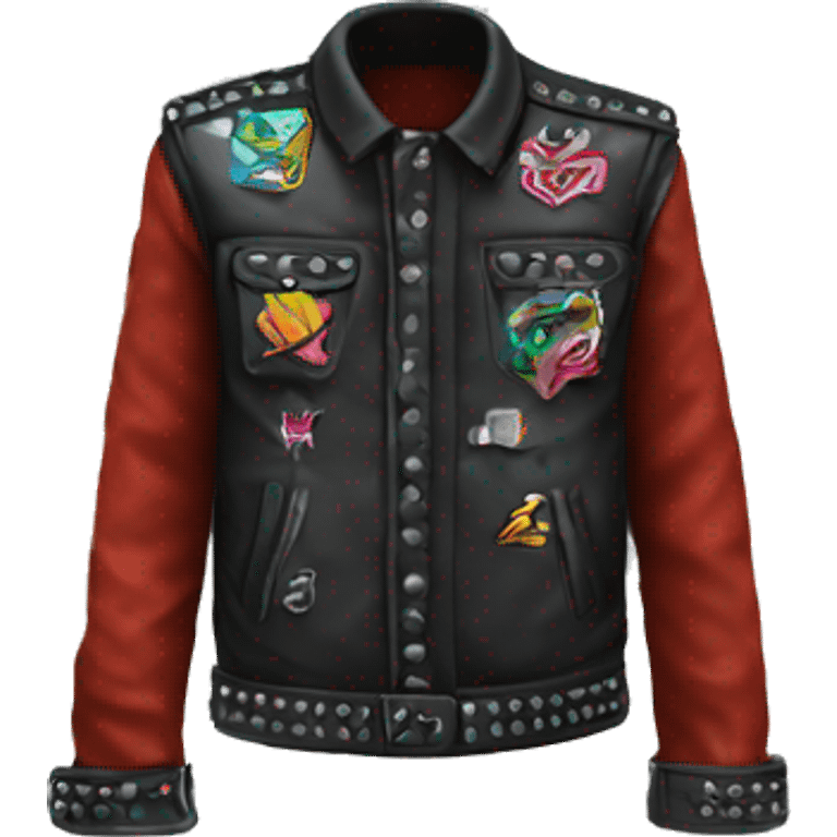 Punk battle jacket emoji