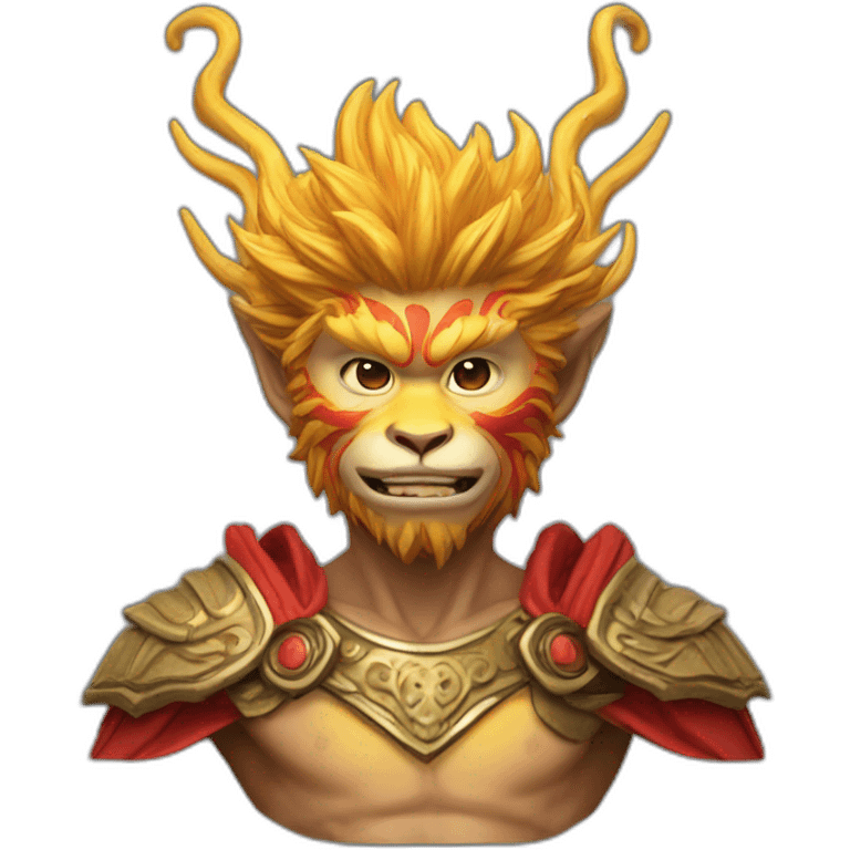 hyperrealistic sun wukong emoji