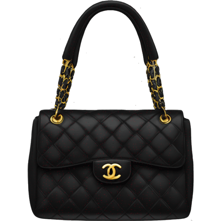 Black Chanel bag emoji