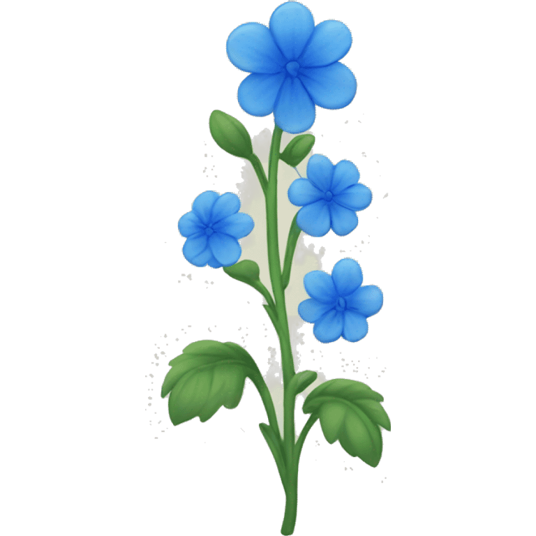 Blue flowers emoji