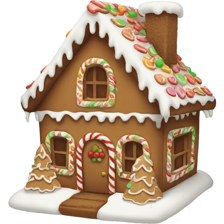 gingerbread house emoji