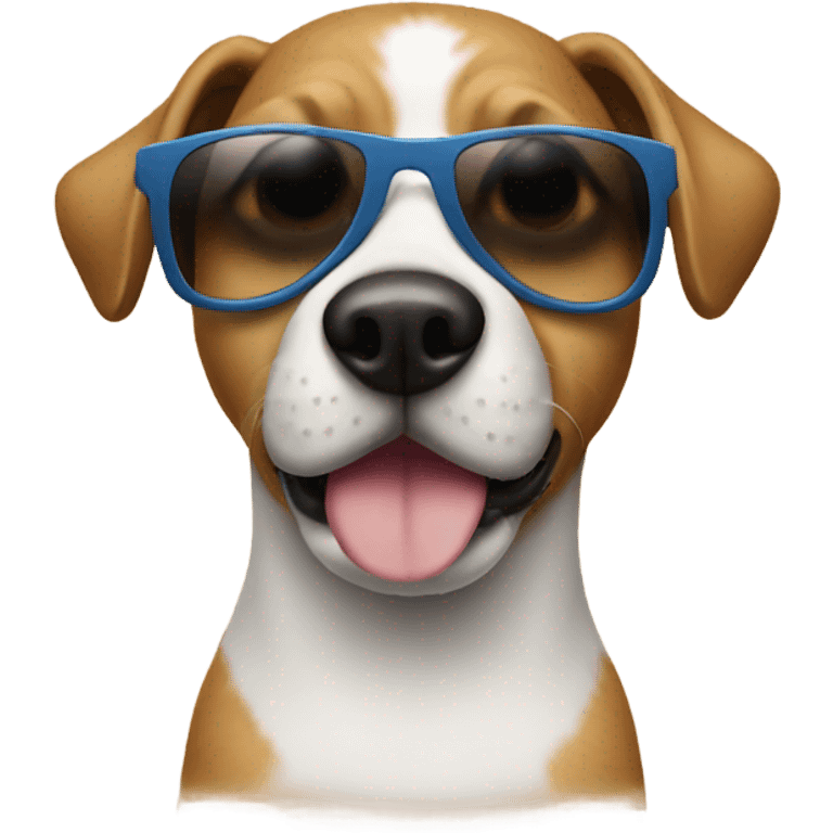 Dog with sunglasses emoji