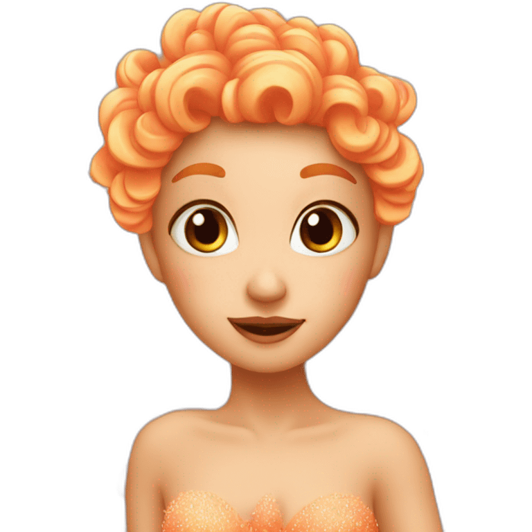 a peachy fairy  emoji