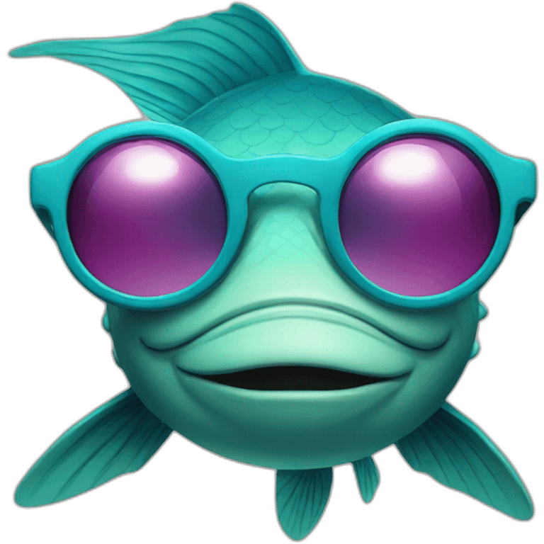 fish with sunglasses emoji