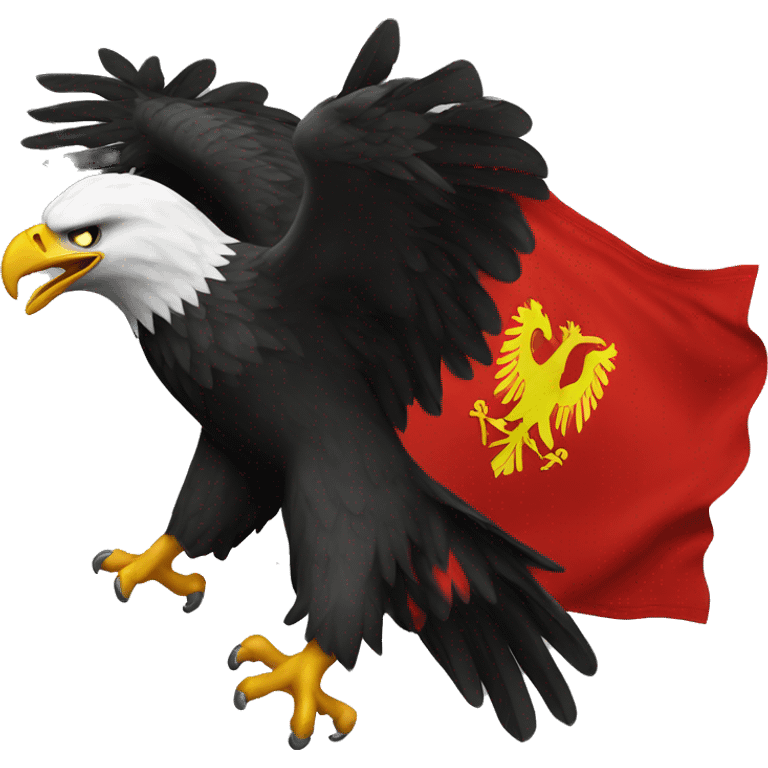 eagle with albanian flag emoji