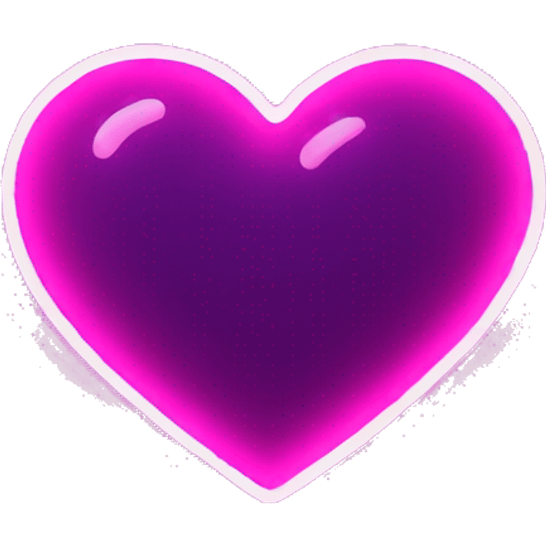 heart glowing neon  emoji