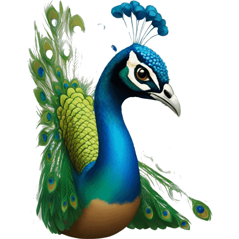 peacock emoji