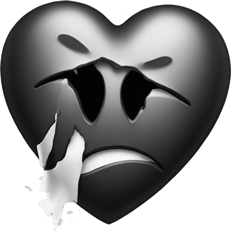 Emoji Broken black heart emoji