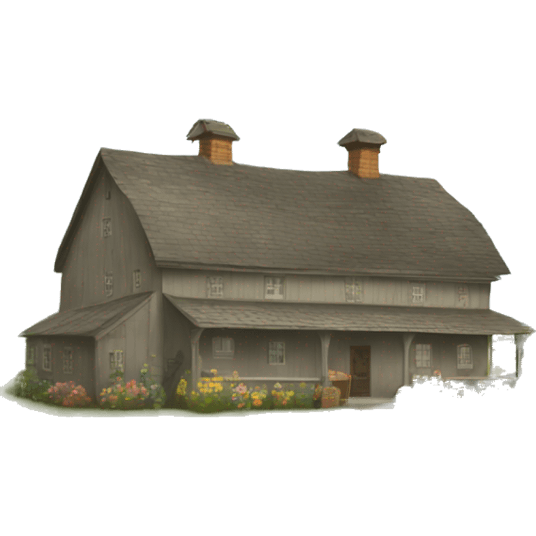 Farmhouse emoji