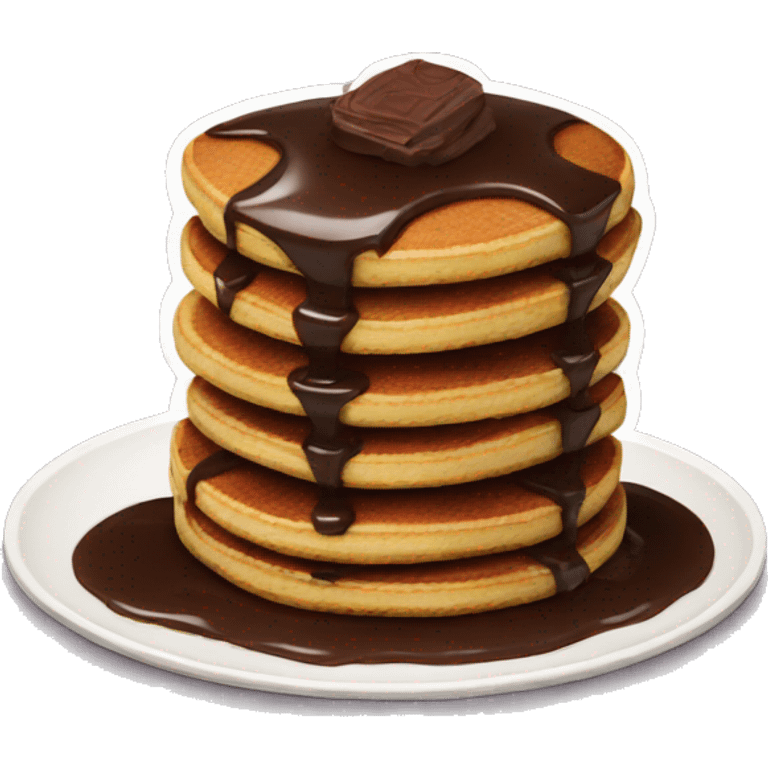 Chocolate pancakes emoji