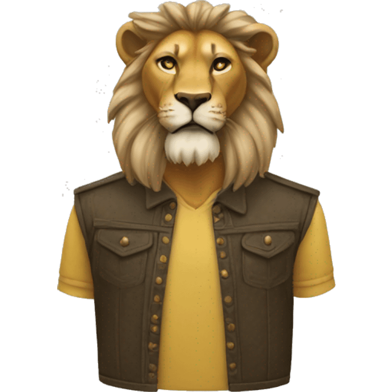 León con un ladron emoji