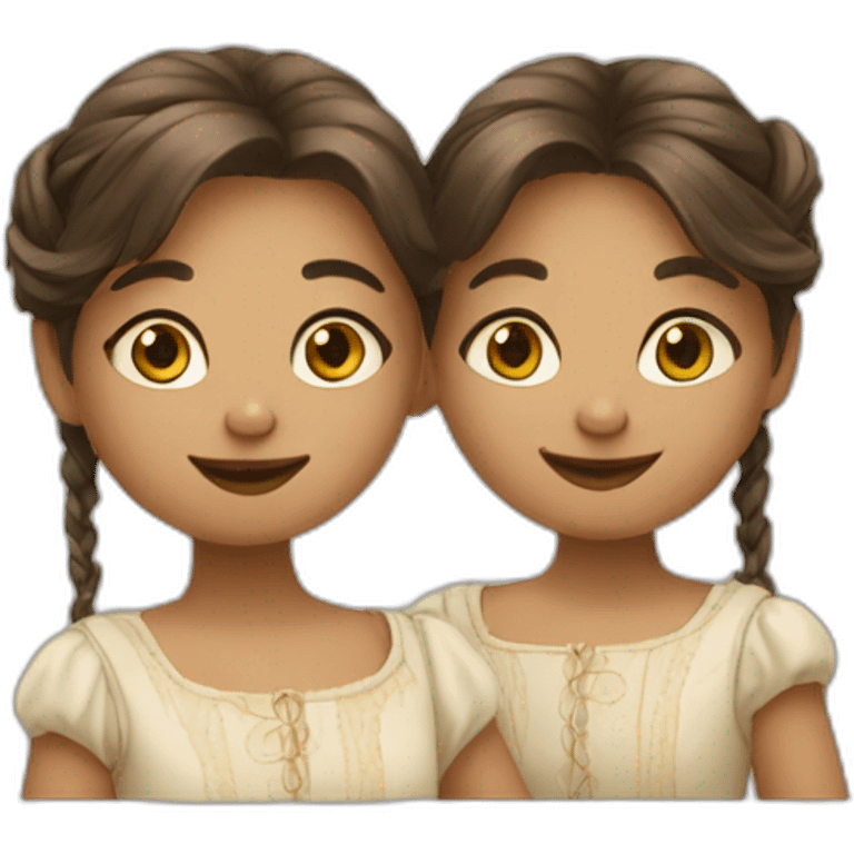 Deux fées qui font un câlin emoji