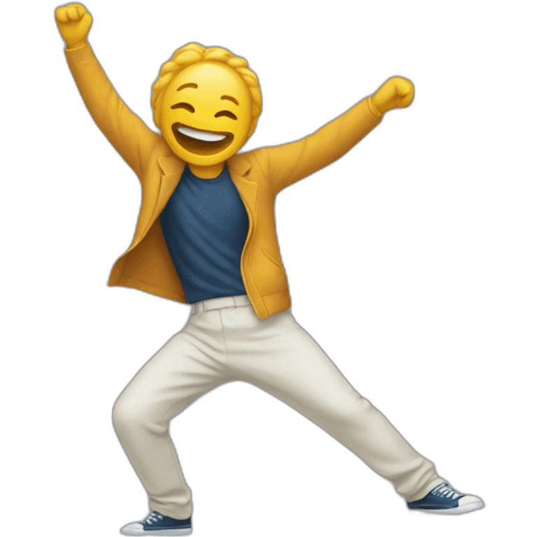 Person dabing emoji