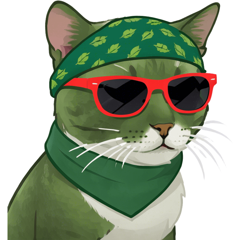 Cat with sunglasses emoji