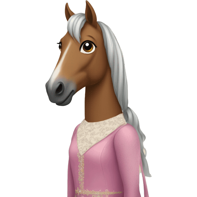 Horse in a dress emoji