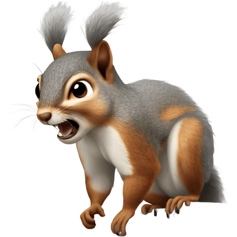 Wild rabid squirrel  emoji