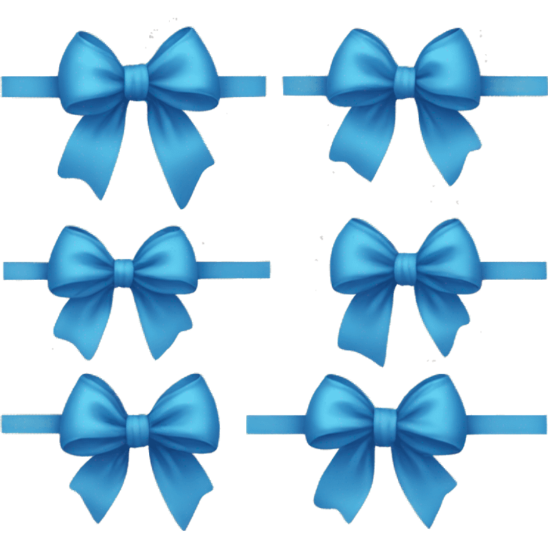 Blue bow emoji