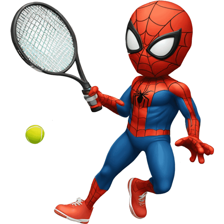 Spider-Man play tennis emoji