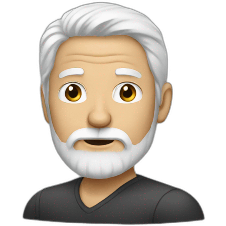 mature man with white beard emoji