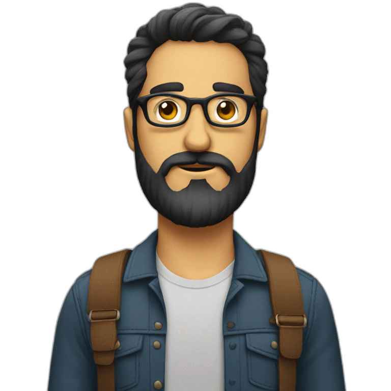 turco,gafas y barba emoji