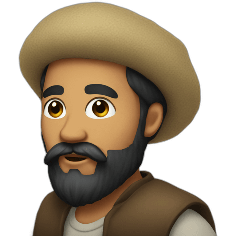 shamil' with big black beard emoji