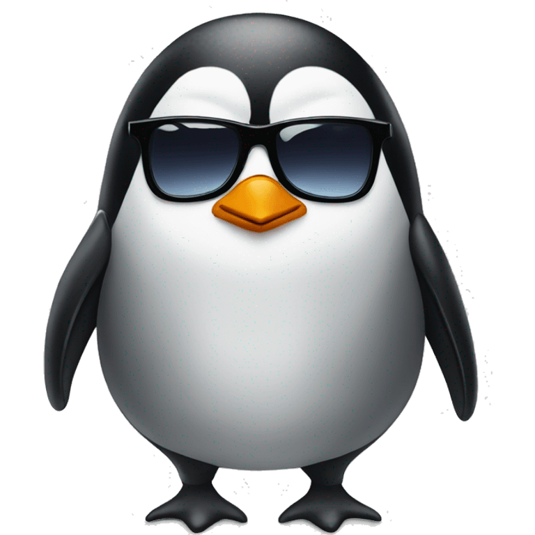 Penguin with sunglasses  emoji