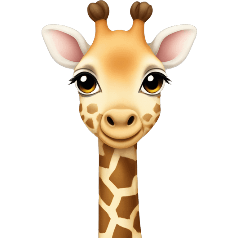 cute baby giraffe with this emoji surrounding it: ✨✨✨ emoji