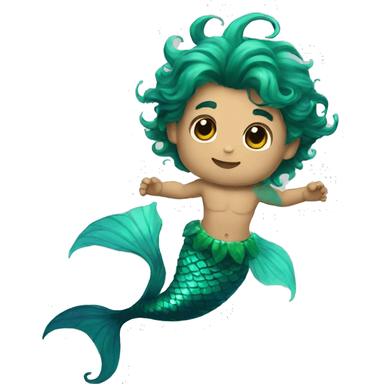 Merman kid emoji