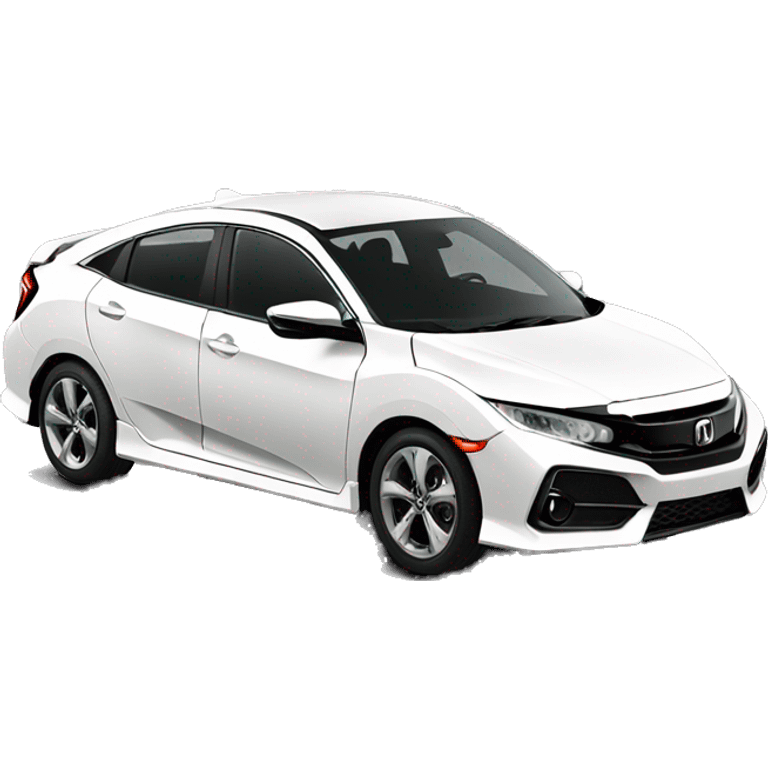 White Honda civic emoji