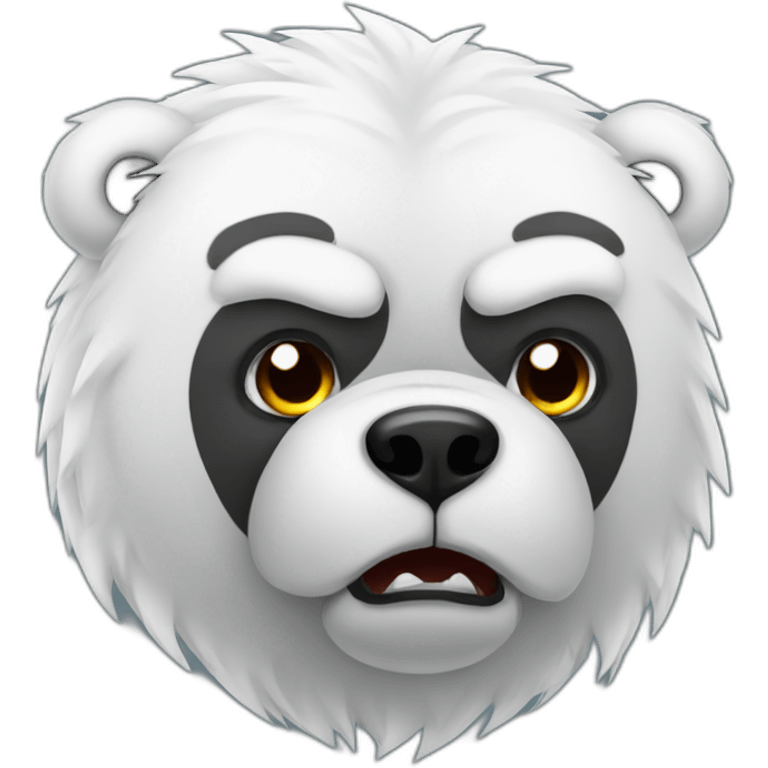 Animal Naali polar angry emoji