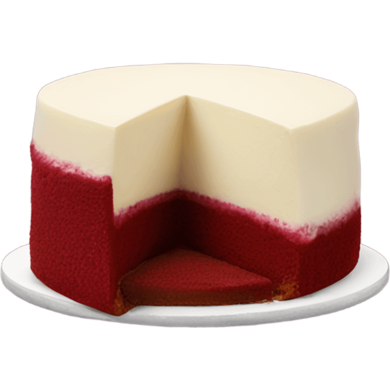 red velvet cheesecake emoji