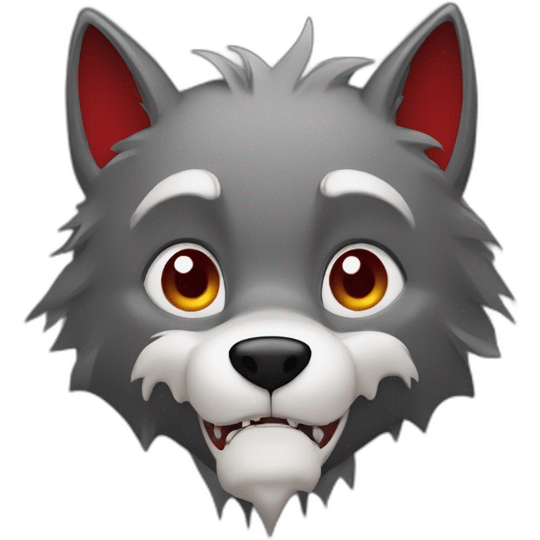 Vampire loup garçon emoji