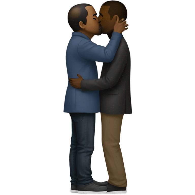 Kanye west kissing tadao ando emoji