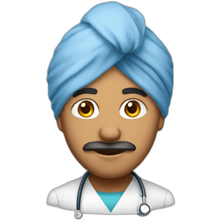 Indian doctor turban emoji