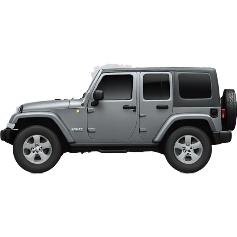 Grey Jeep wrangler emoji