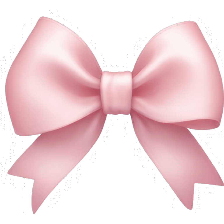 light pink ribbon bow emoji