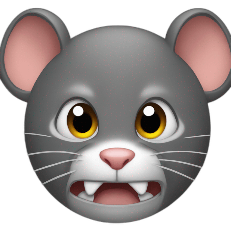 angry emoji but with a rat emoji